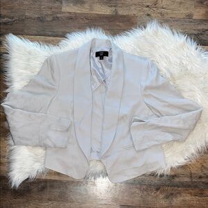 J.Crew women’s gray cropped blazer size 12